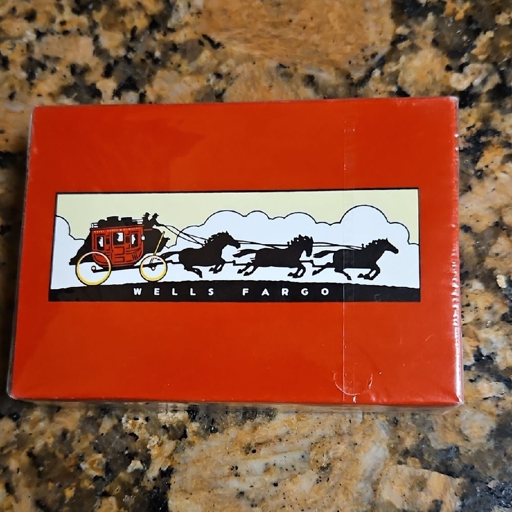 Wells Fargo Red Playing Cards Unopened